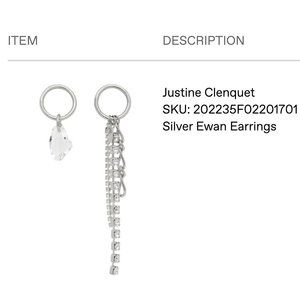 Justine Clenquet | Silver Ewan Earrings